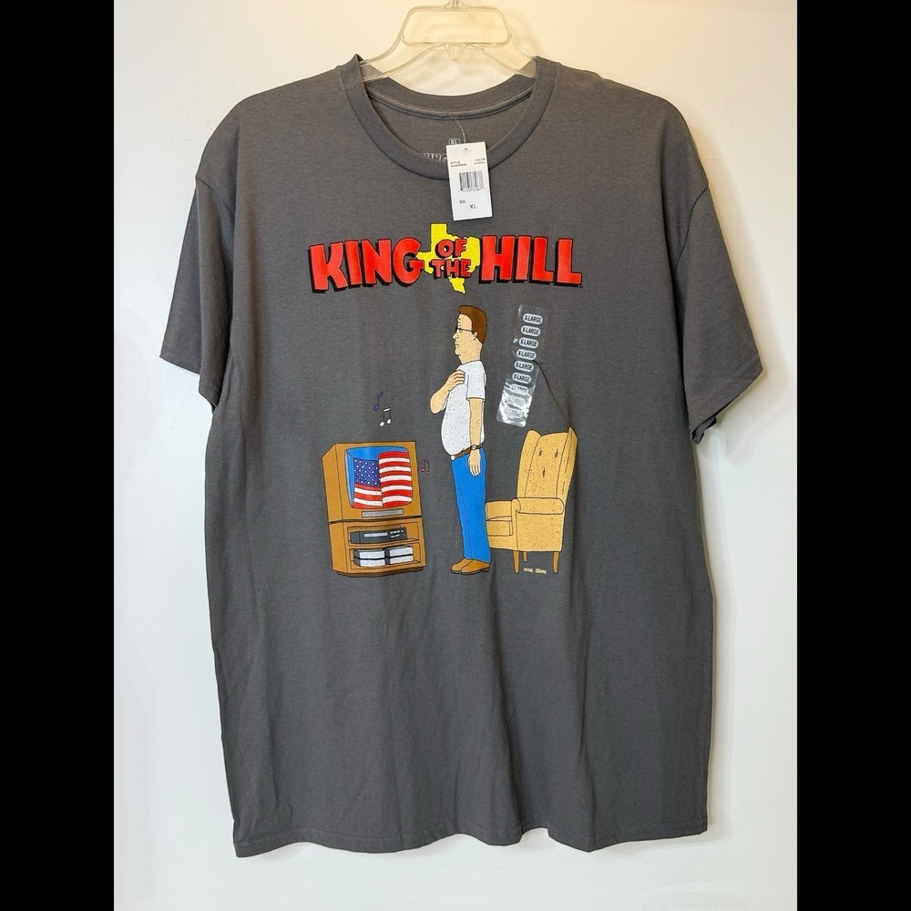 King Of The Hill Patriotic Ripple Junction Unisex XL Graphic Short Sleeve Shirt